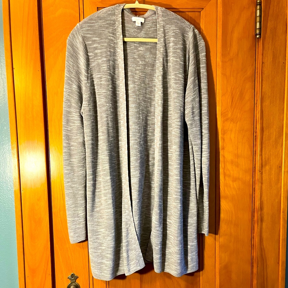 J.Jill Gray Long Cardigan Size XL Tall